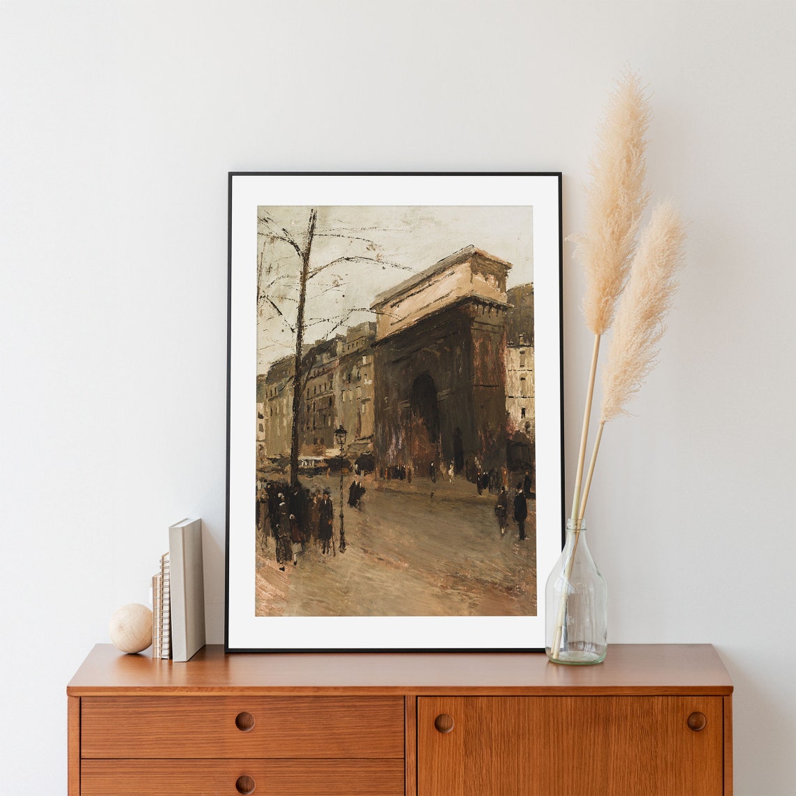 Paris Boulevard with Triumphal Arch Impressionist Street Scene Poster - Image 4