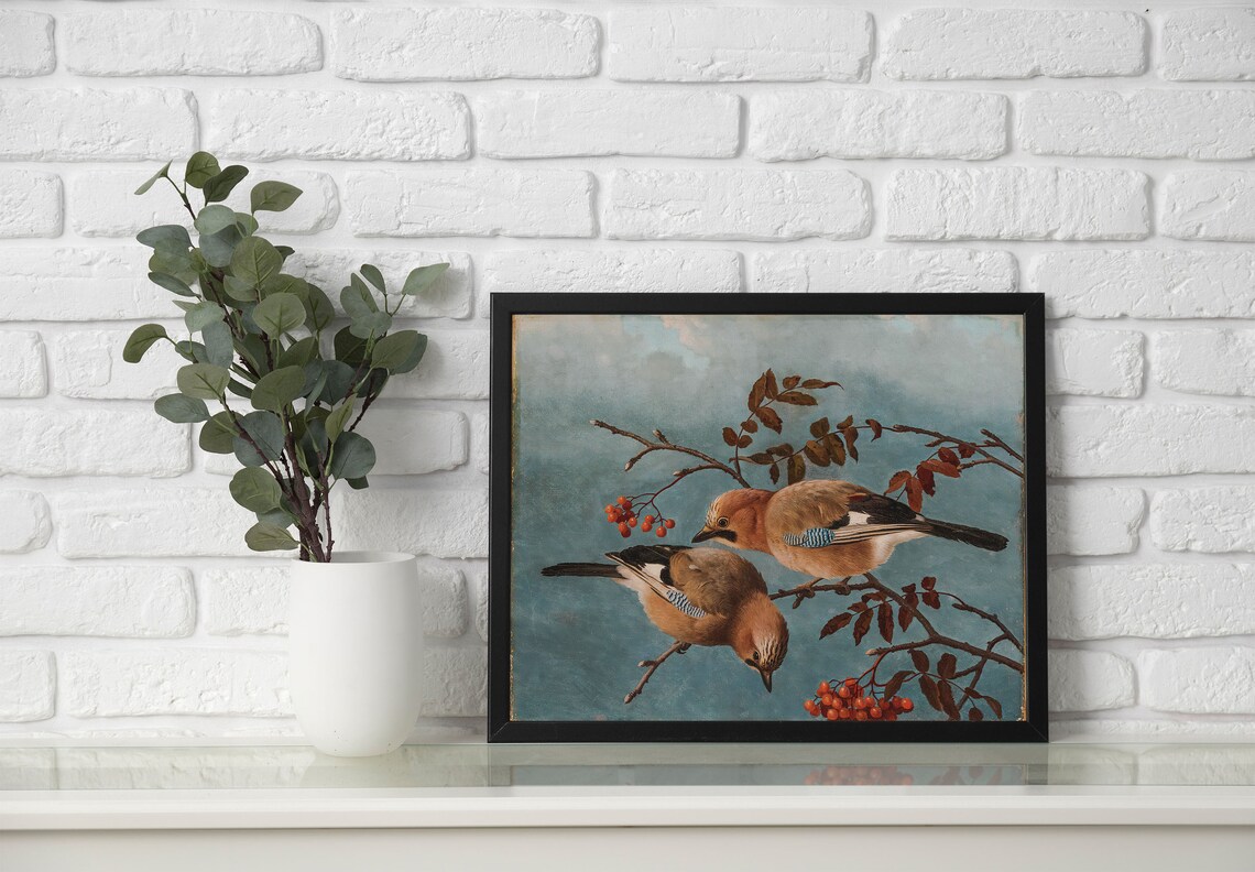 Vintage Bird Print, Antique Nursery Decor - Image 2