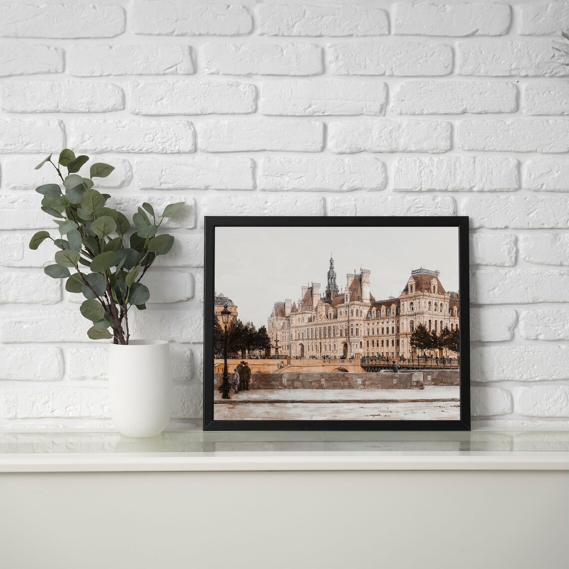 Vintage Paris Street Architecture Scene, Travel Poster - Image 2