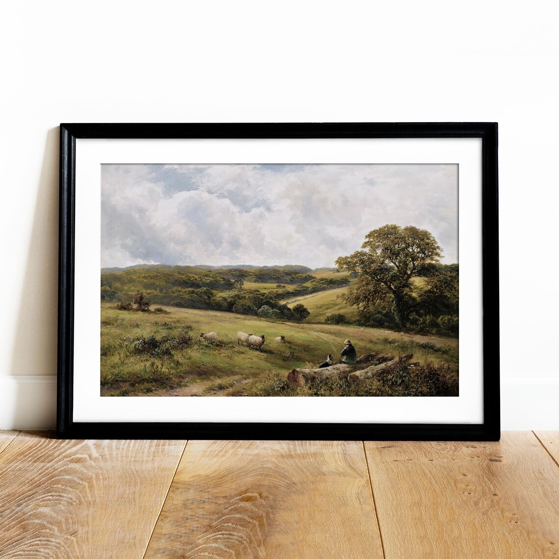 Vintage Country Oil Painting Wall Art Print - Image 2