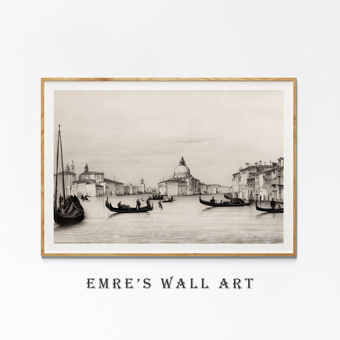 Venice Sketch, Antique Vintage Drawing - Image 4