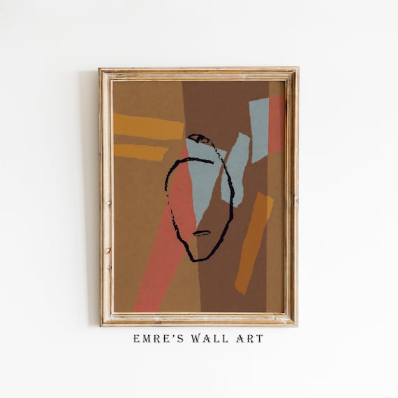 Sketch Figure Art Print, Vintage Minimalist Line Art