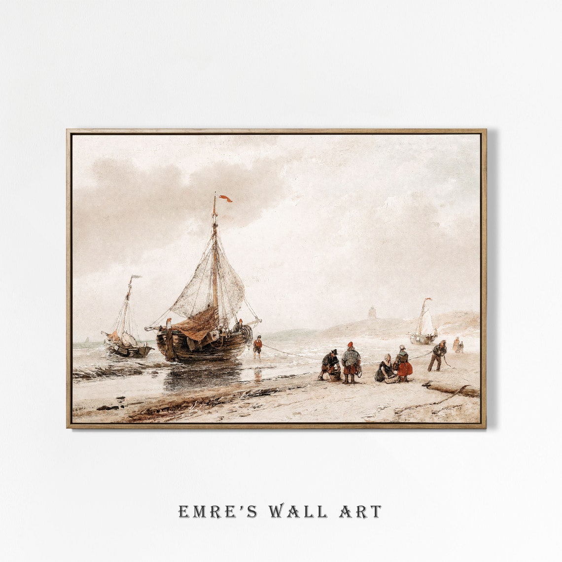 Landscape Wall Art Set Vintage Muted Country Prints Vintage Farmhouse Print Set Vintage Nautical Painting Antique Oil Painting Prints - Image 2