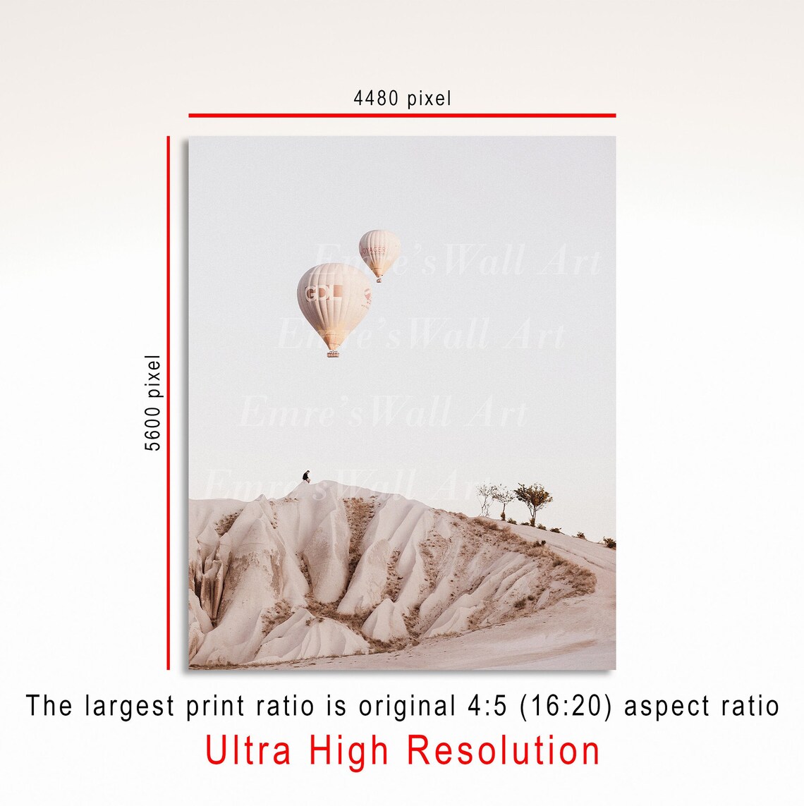 Cappadocia Hot Air Balloons Over Fairy Chimneys Photo Wall Art - Image 3