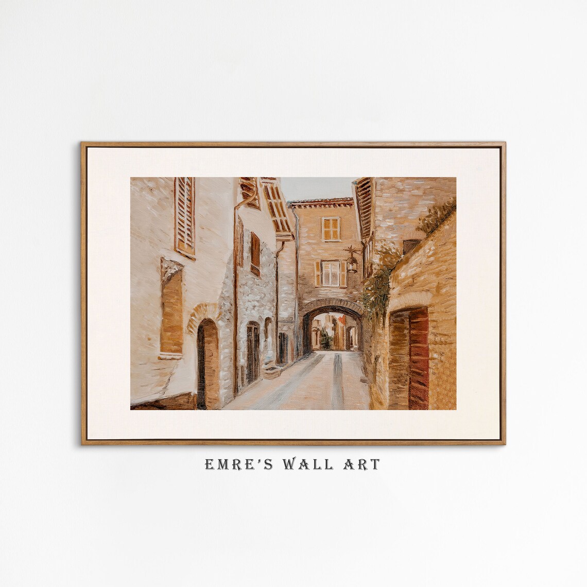 Italy Vintage Cityscape Art Print, Neutral Scenery - Image 4