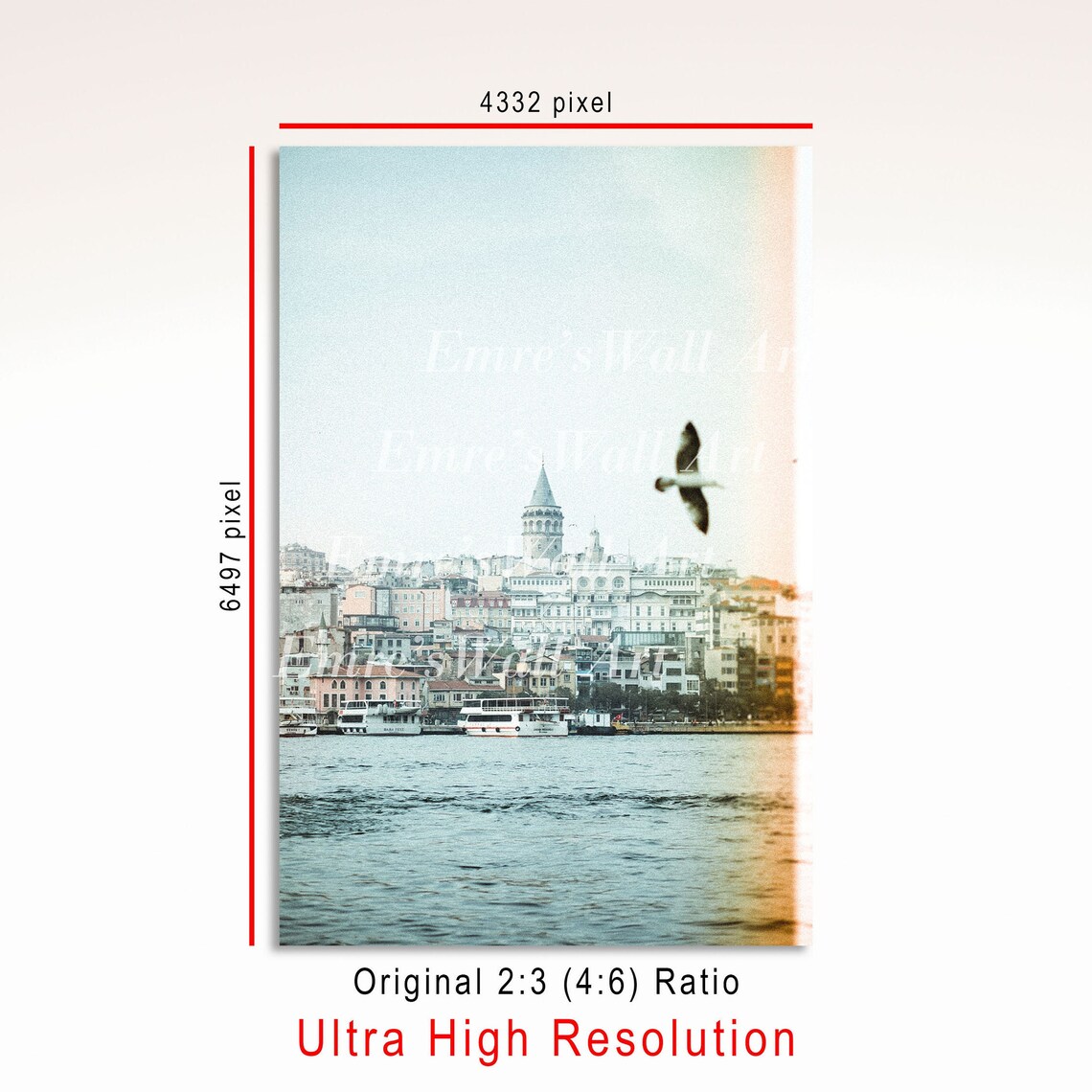 Istanbul Analog Photo Print, Modern Farmhouse Landscape - Image 3