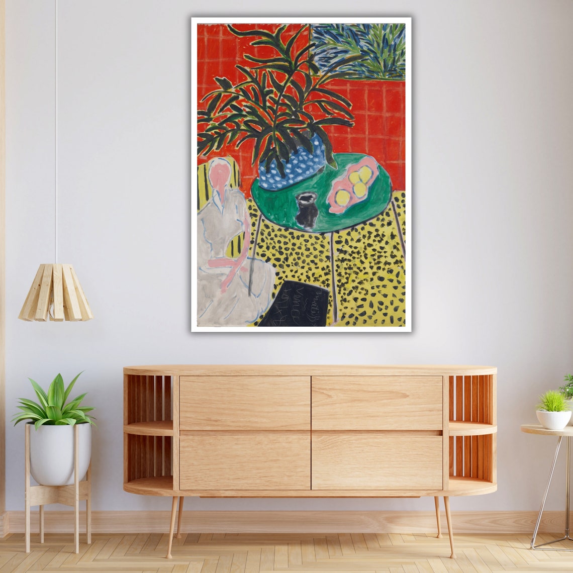 Henri Matisse Flower In Vase Wall Art Ready To Hang Wall Art Modern Abstract Art Minimalist Home Decor - Image 4