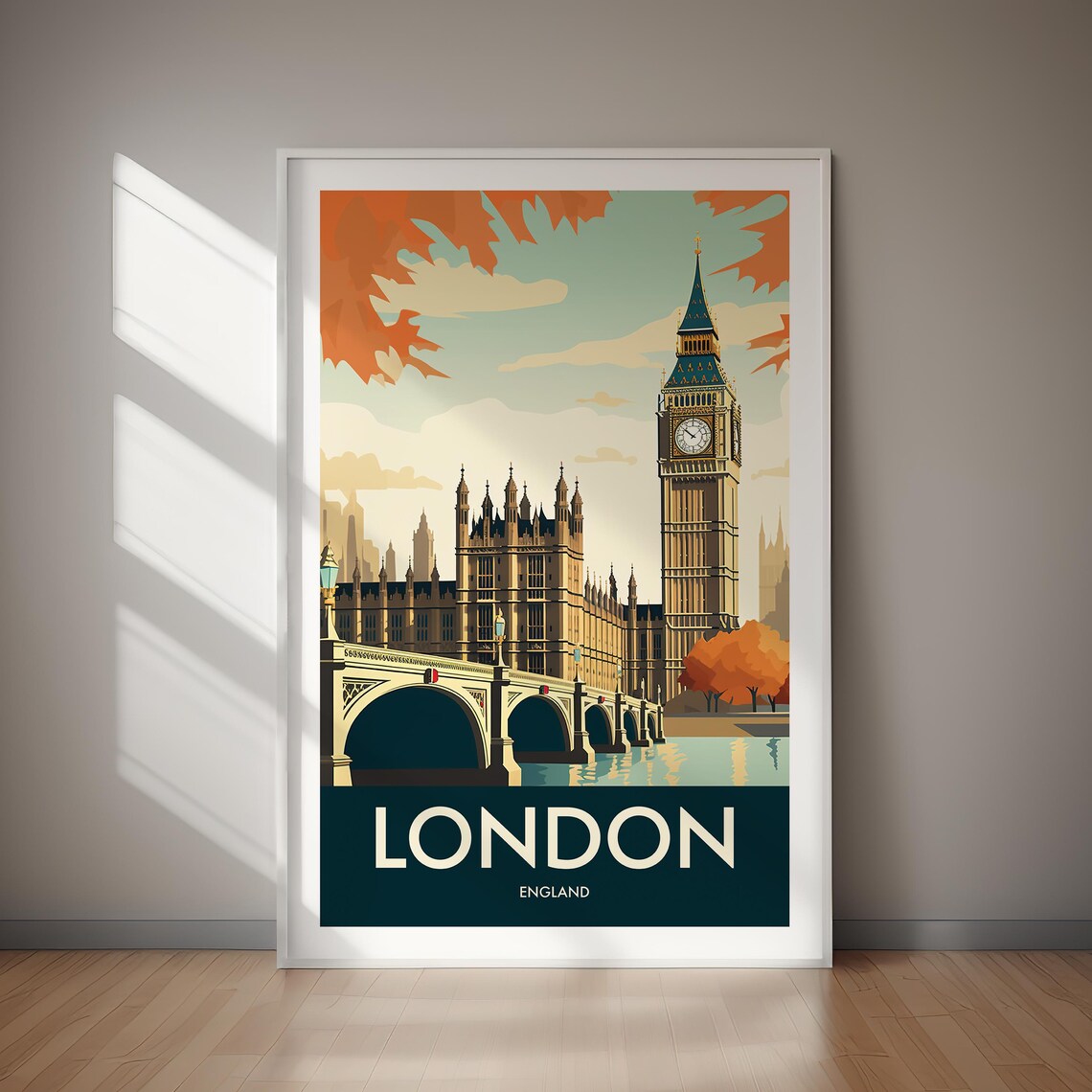 London England Travel Poster, Travel Poster