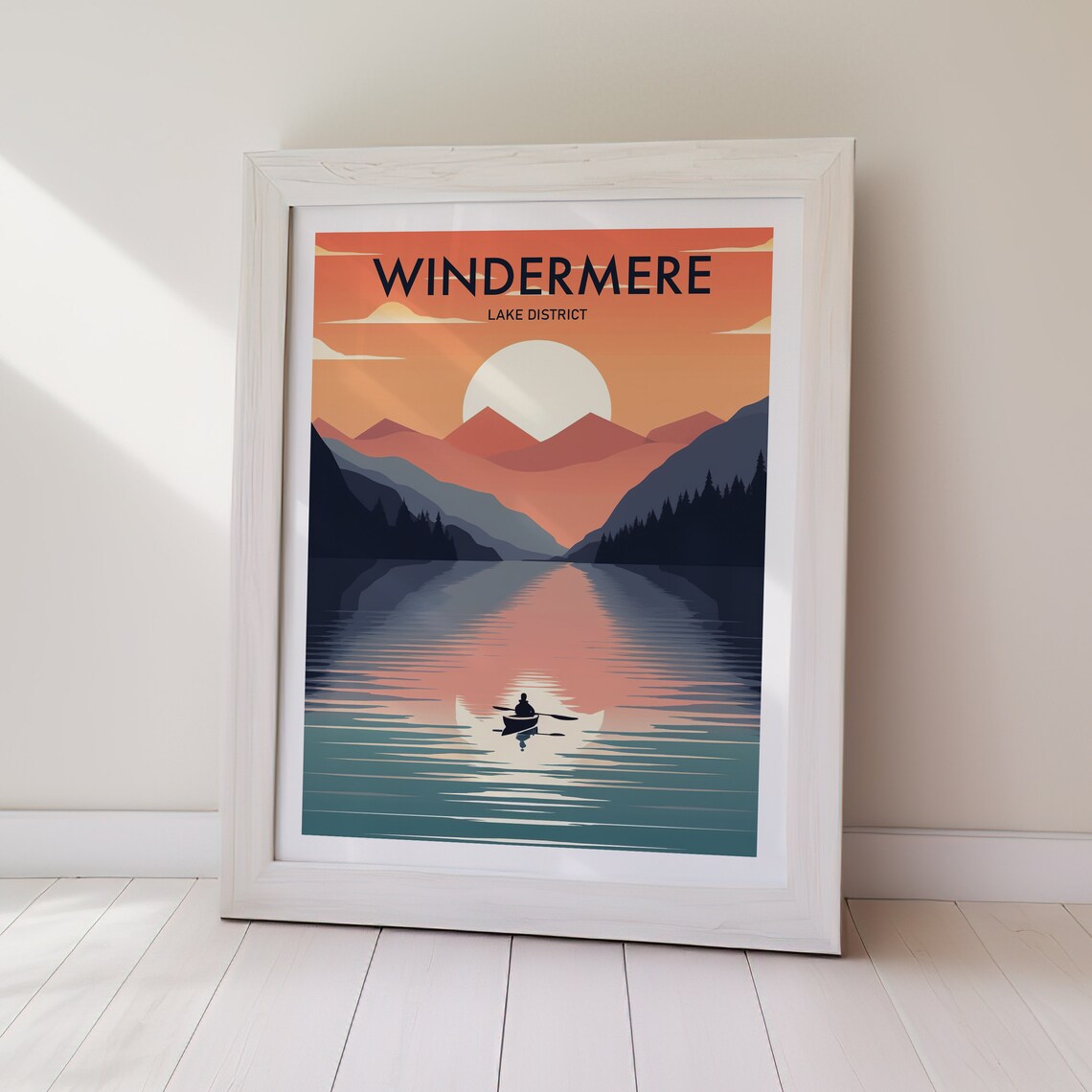 Windermere Travel Poster Lake District Art Print - Image 2