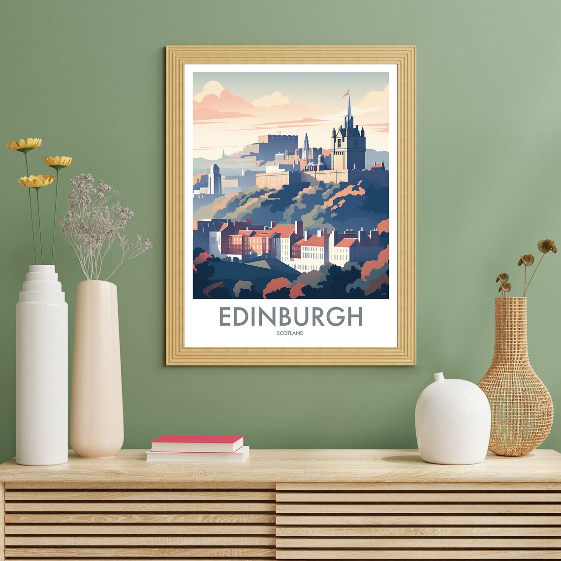 Edinburgh Travel Poster, Scotland Place Print - Image 2