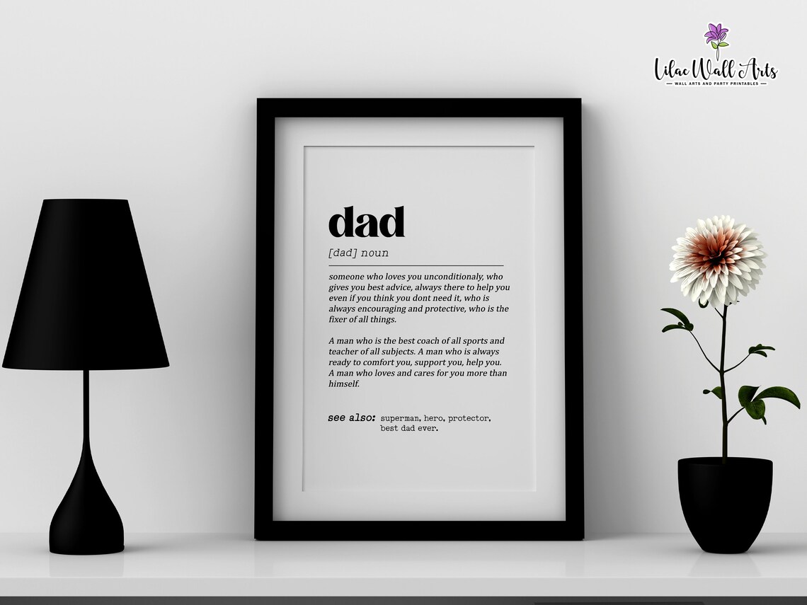 Dad Definition Print, Best Dad Ever Gift - Image 4