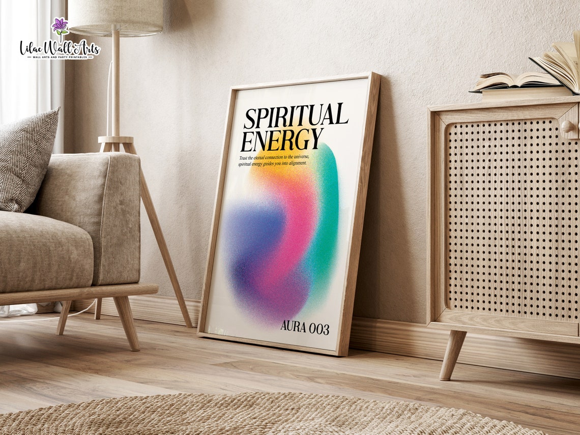 Spiritual Energy Rainbow Aura Gradient Poster Aura 003 Artwork - Image 5