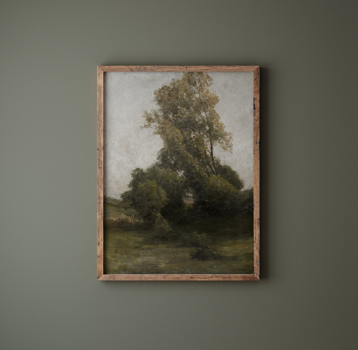 Touch Of Autumn Vintage Tree Landscape, Art Print - Image 4