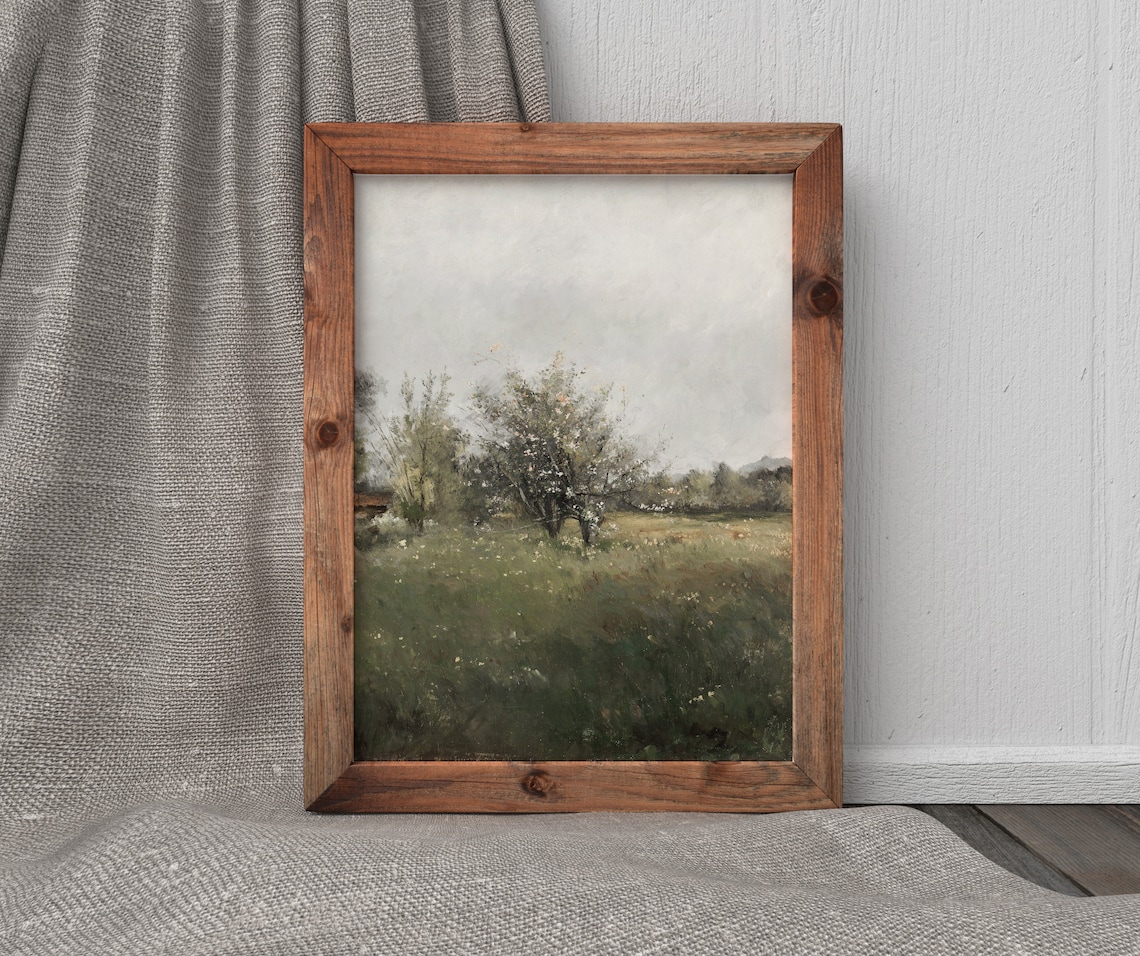 Spring Cottage Vintage Tree Blossom Art Print - Image 3
