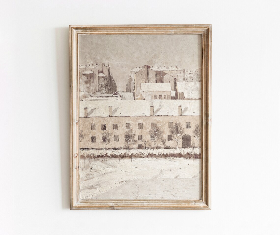 Stockholm In Winter Vintage Travel Poster