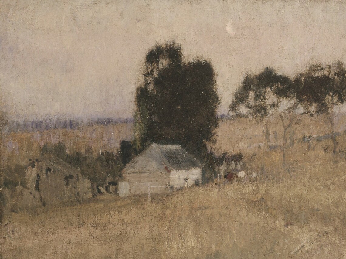 Late Summer Evening Vintage Country Landscape Art Print - Image 2