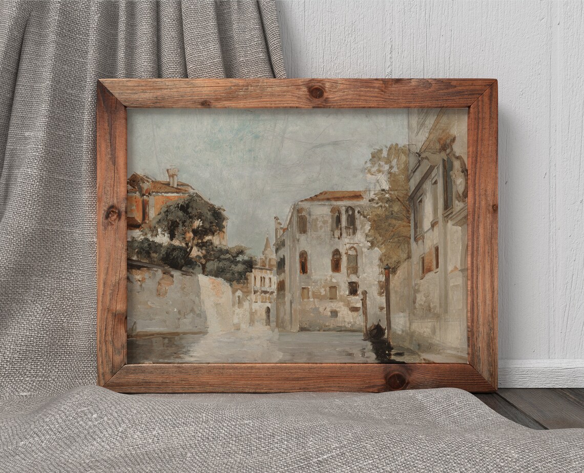 View Of Venice Vintage European City Art Print - Image 4