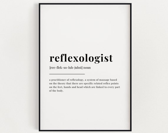 Reflexologist Definition Meaning Gift for Reflexologist