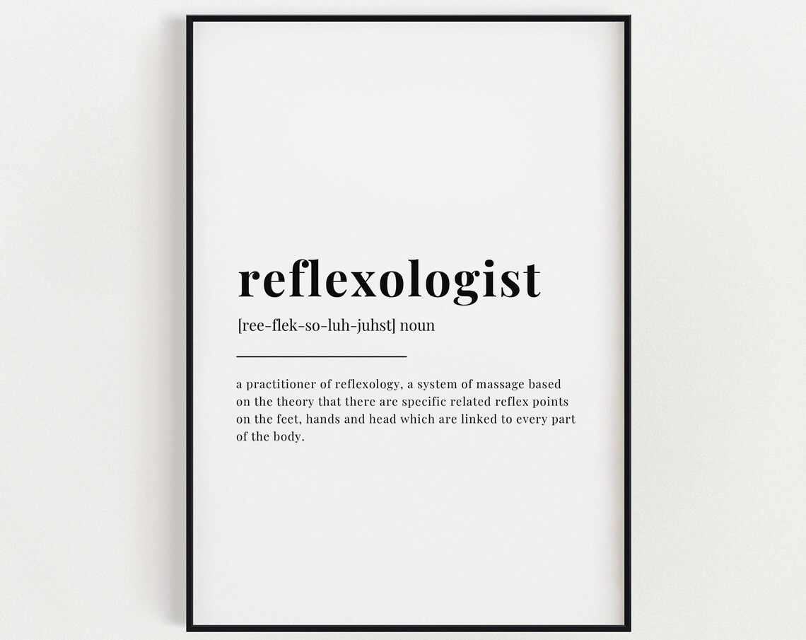 Reflexologist Definition Meaning Gift for Reflexologist