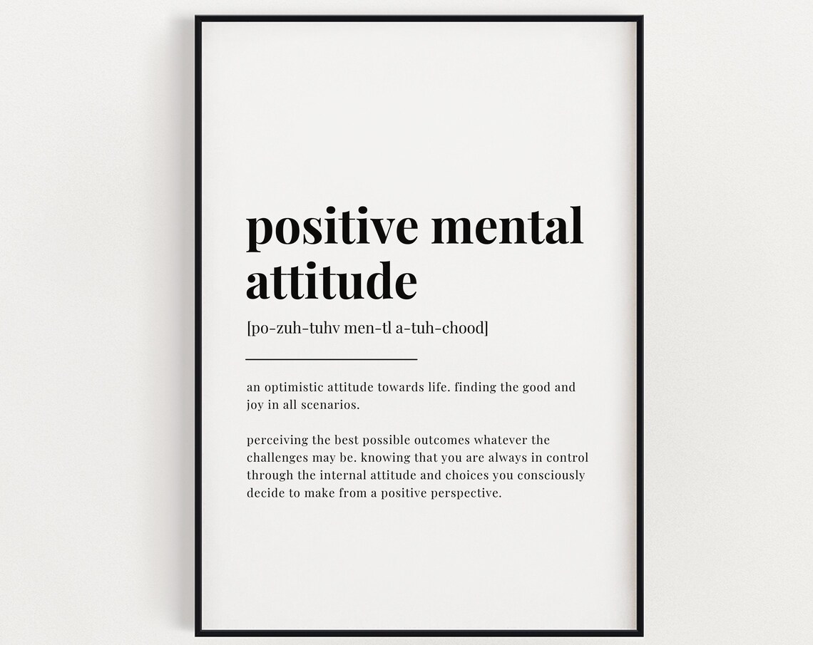 Positive Mental Attitude, Gift For Barber Art Print