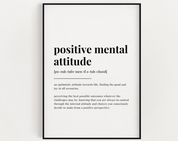 Positive Mental Attitude, Gift For Barber Art Print