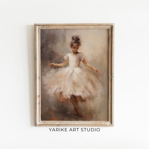 Ballet Nursery Art Ballerina Nursery Decor Girls Room Ballet Dancer Painting Ballerina Print Girl Wall Art 534