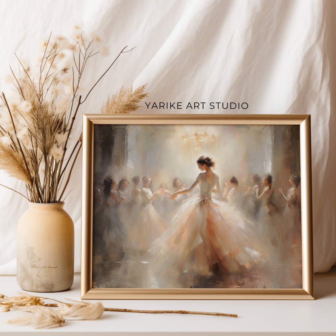 Ballet Nursery Art Antique Ballerina Nursery Decor Pink Girls Room Ballet Dancer Painting Ballerina Print Girl Wall Art 550 - Image 3