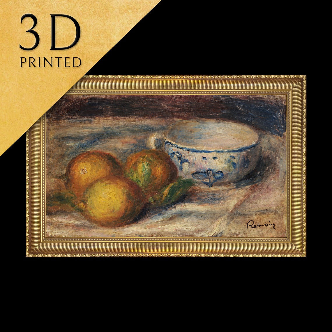 Renoir Still Life With Lemons Fruit Bowl Impressionist Poster