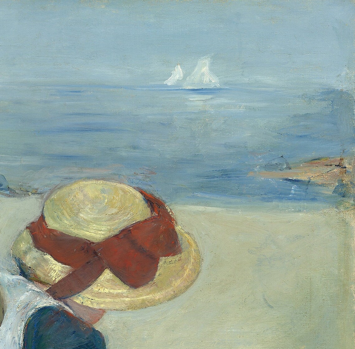 Mary Cassatt Two Children Playing on the Beach Seaside Art Poster - Image 3