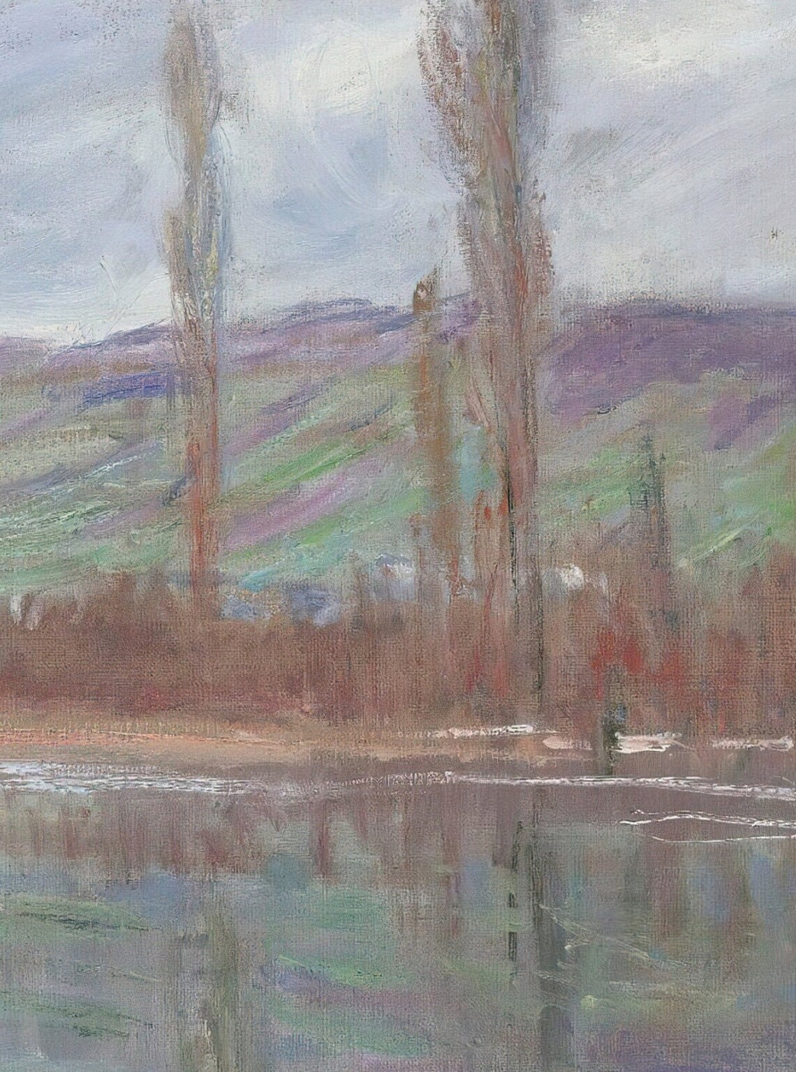 Claude Monet Springtime At Vetheuil River Landscape Impressionist Poster - Image 2
