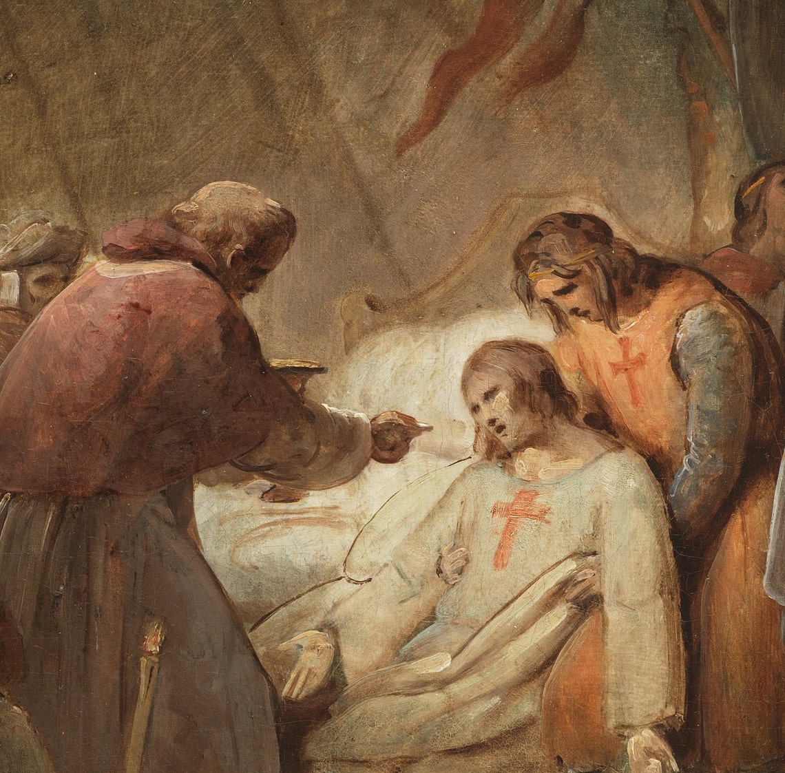 Ary Scheffer Last Communion Saint Louis Crusader Deathbed Wall Art - Image 3