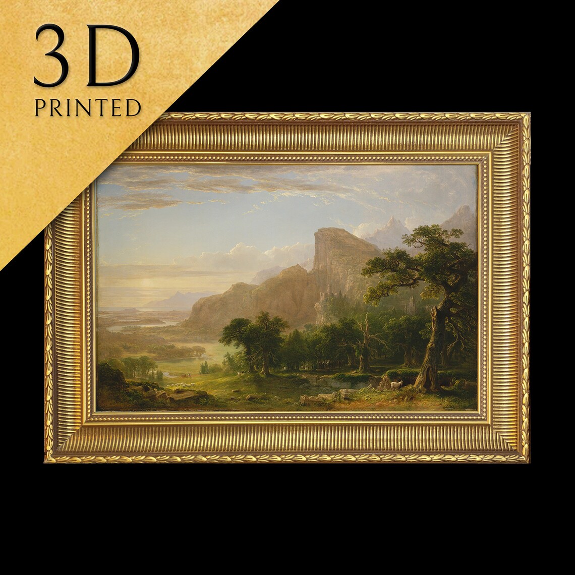 Thanatopsis Landscape Scene, Oil Painting Art Print