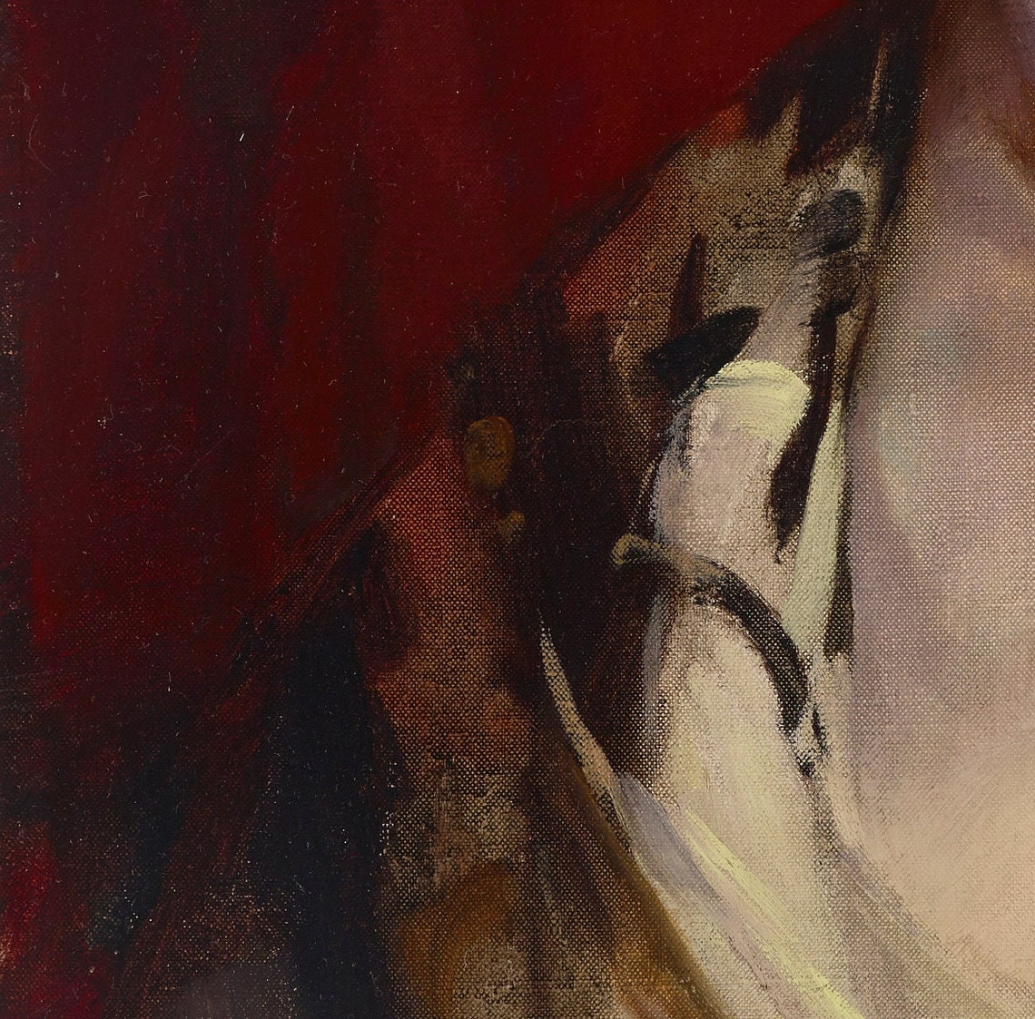 Robert Henri Helen Young Woman Portrait Red Background Wall Art - Image 2