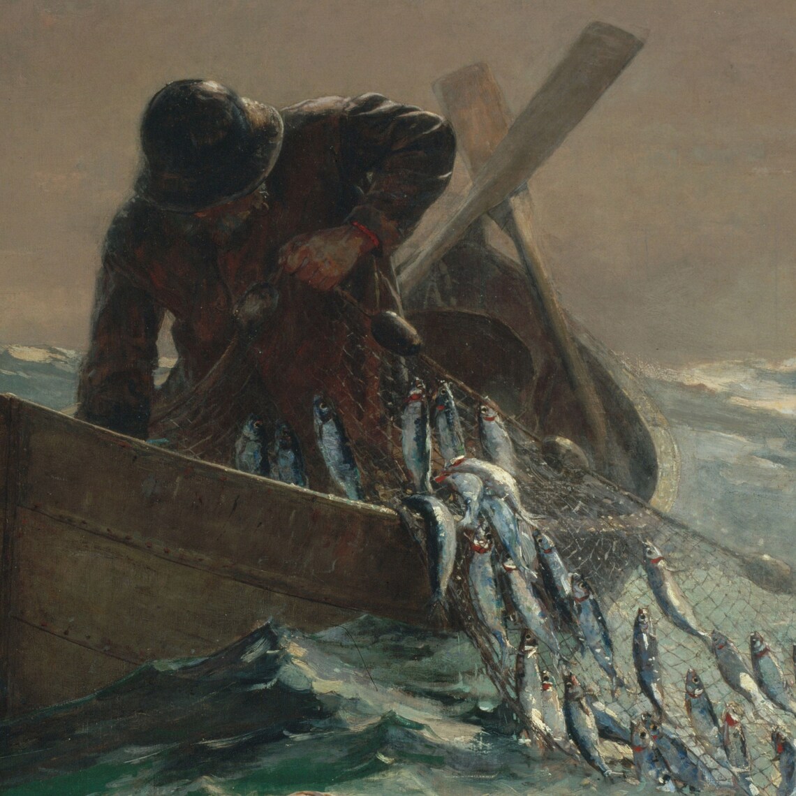 The Herring Net By Winslow Homer Art Print - Image 3
