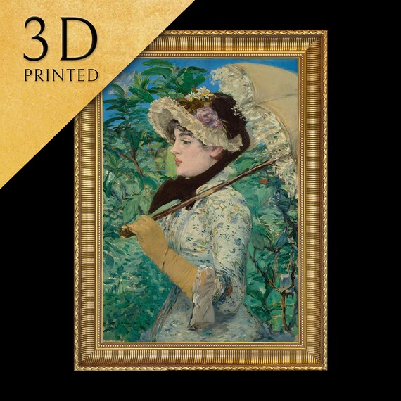 Edouard Manet Jeanne Spring Flowered Hat Impressionist Poster