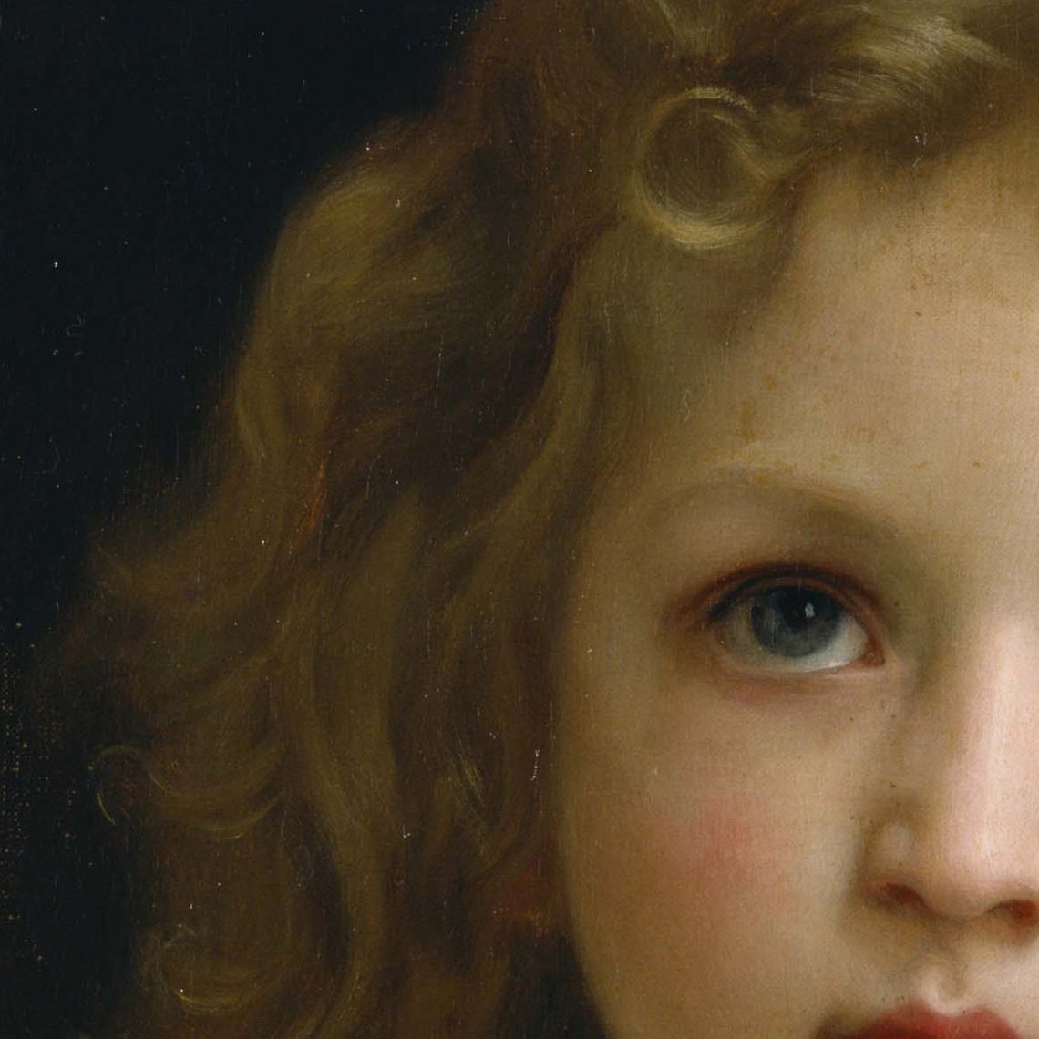 William Adolphe Bouguereau Classic Little Girl Portrait Poster - Image 3