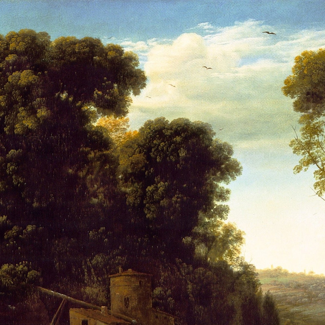 Claude Lorrain Pastoral Landscape Mill Classical Roman Poster - Image 2