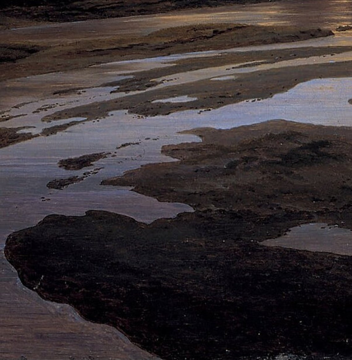 Caspar David Friedrich Grosse Gehege Dusk Marsh Textured Print - Image 2