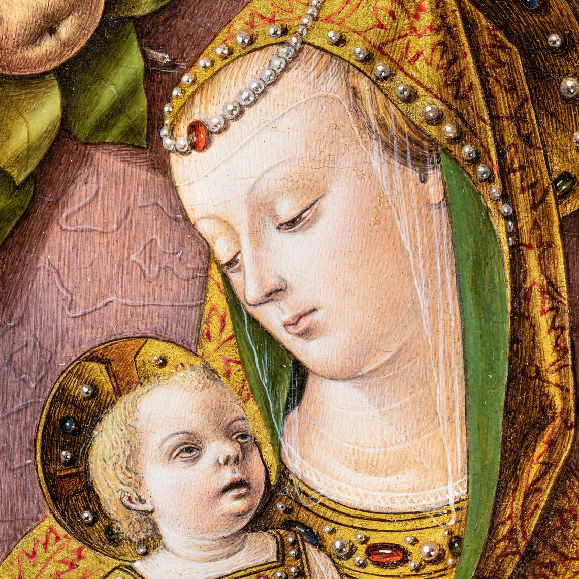 Carlo Crivelli Madonna and Child Renaissance Religious Art Print - Image 2