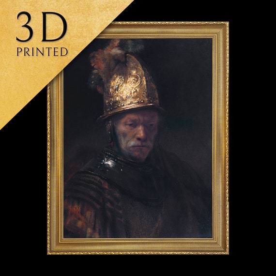 The Man With The Golden Helmet By Rembrandt 3d Printed With Texture And Brush Strokes Looks Like Original Oil Painting