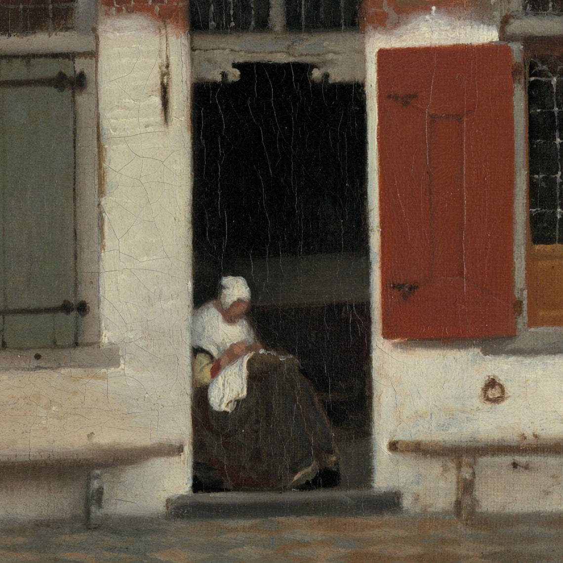 The Little Street by Vermeer, Art Print - Image 2