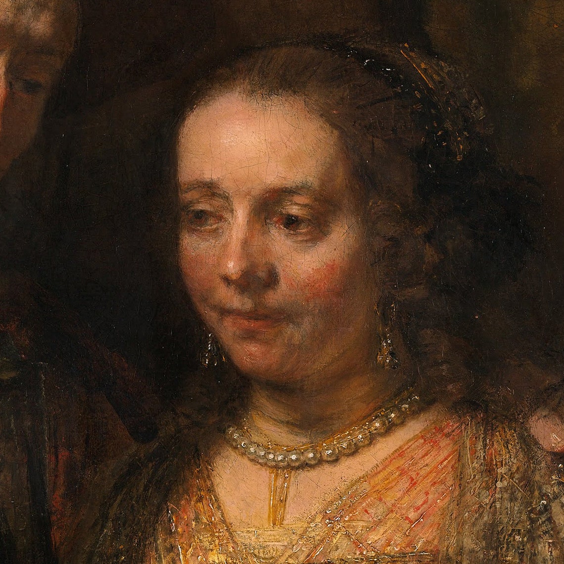 Rembrandt Isaac and Rebecca Baroque Golden Age Masterpiece Print - Image 2