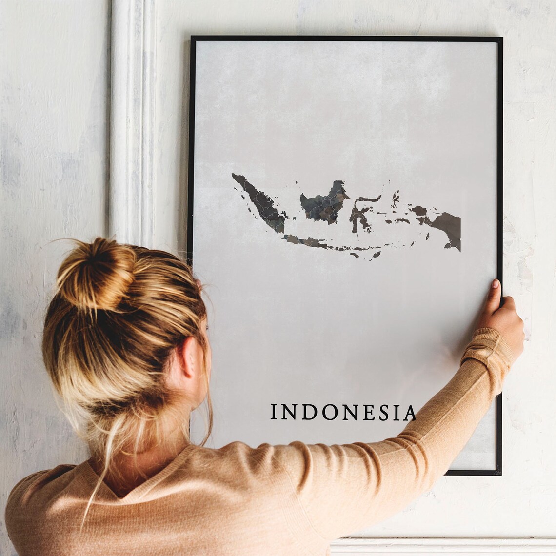 Indonesia Vintage Style Map Poster, Travel Poster - Image 3