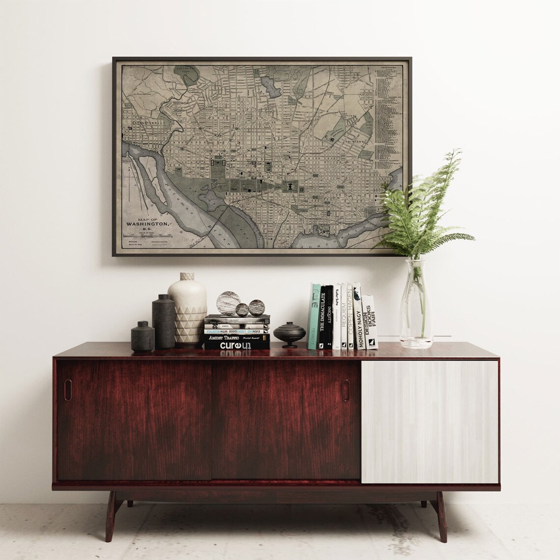 Washington DC Vintage Map, City Travel Poster - Image 3