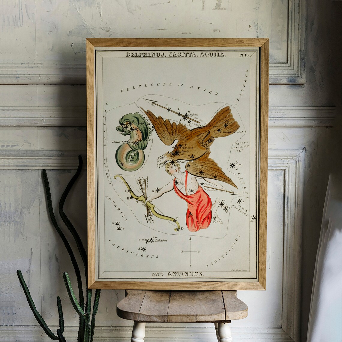 Antinous Vintage Zodiac Art Print, Horoscope Poster - Image 4