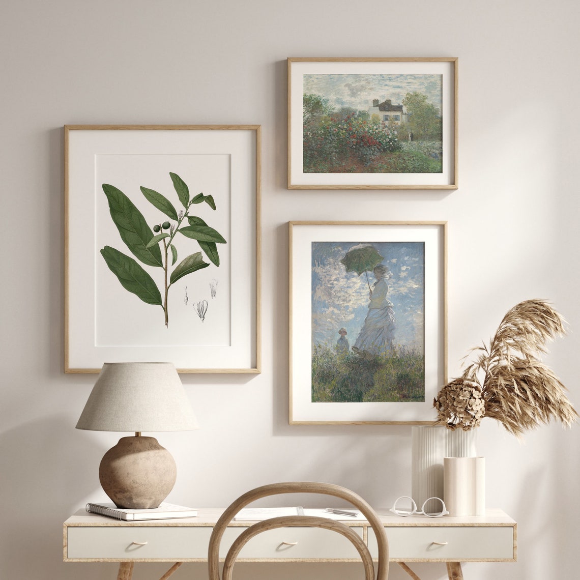 Vintage Olive Branch Botanical Sketch Minimal Kitchen Art Poster - Image 2