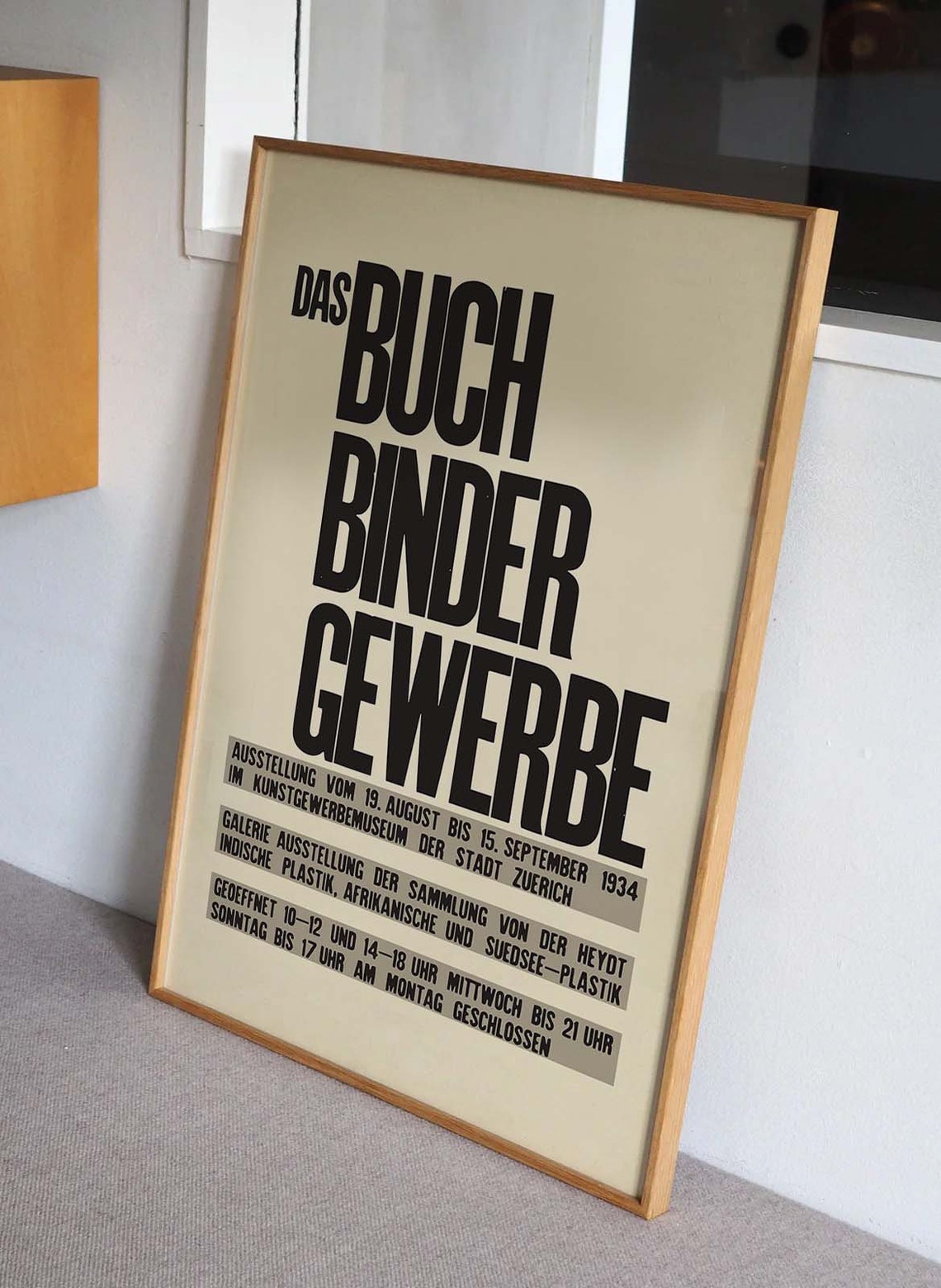 Das Buch Binder Gewerbe 1934 Zurich Bookbinding Exhibition Poster - Image 2