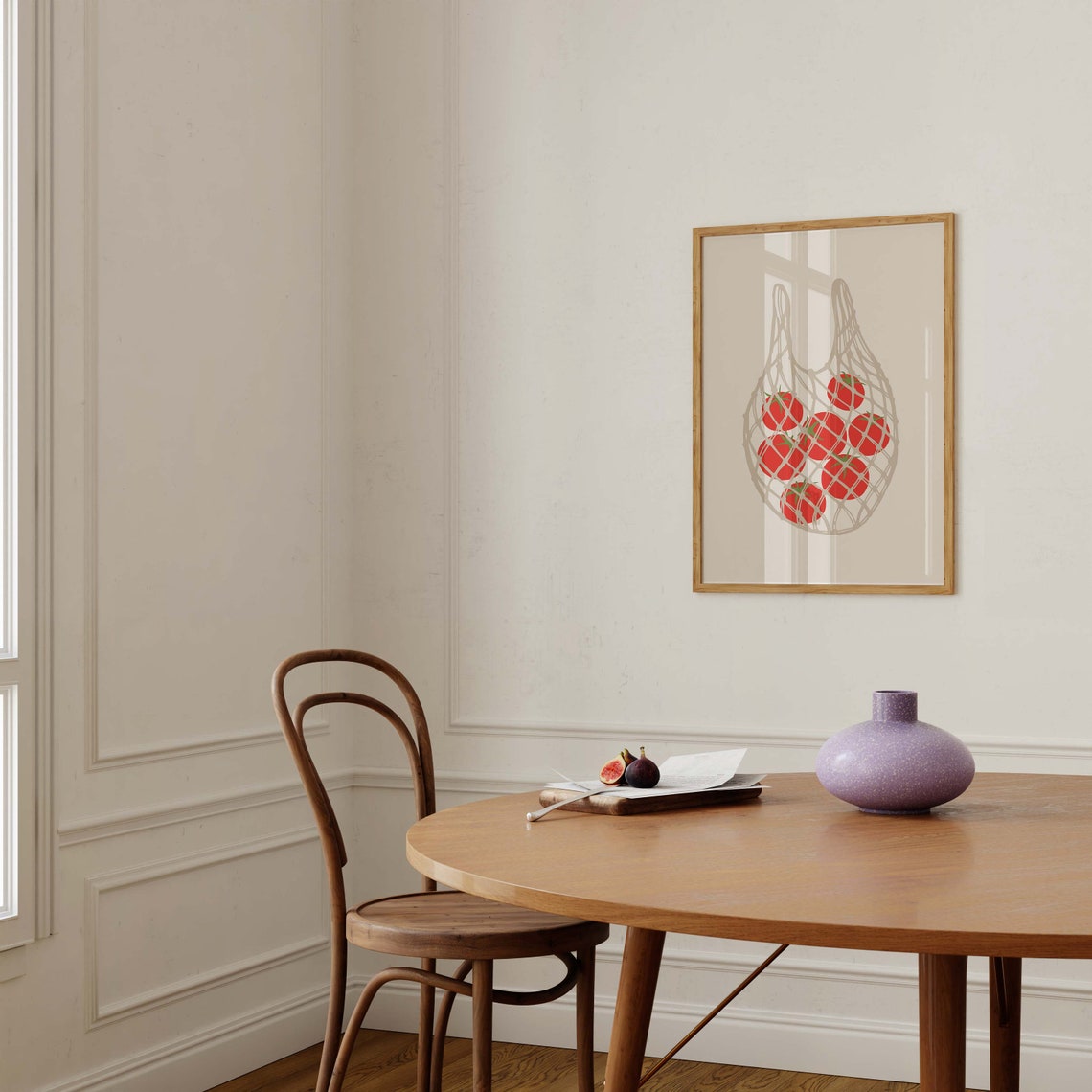 Tomatoes In A Bag Illustration Simple Tomato Poster Kitchen Tomato Poster Large Wall Art For Kitchen - Image 3