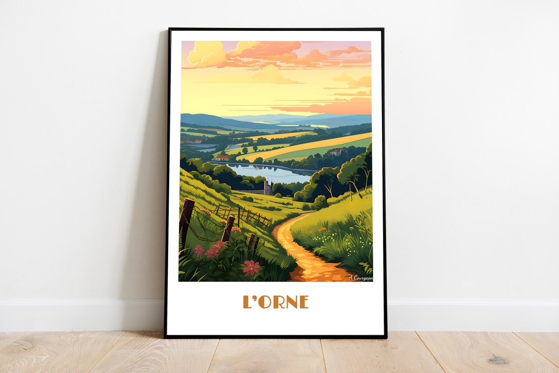 Handmade Orne Poster Wall Art Retro Travel Framed Birthday Home Made Decor Gift Vector Illustration Print Painting Custom Text