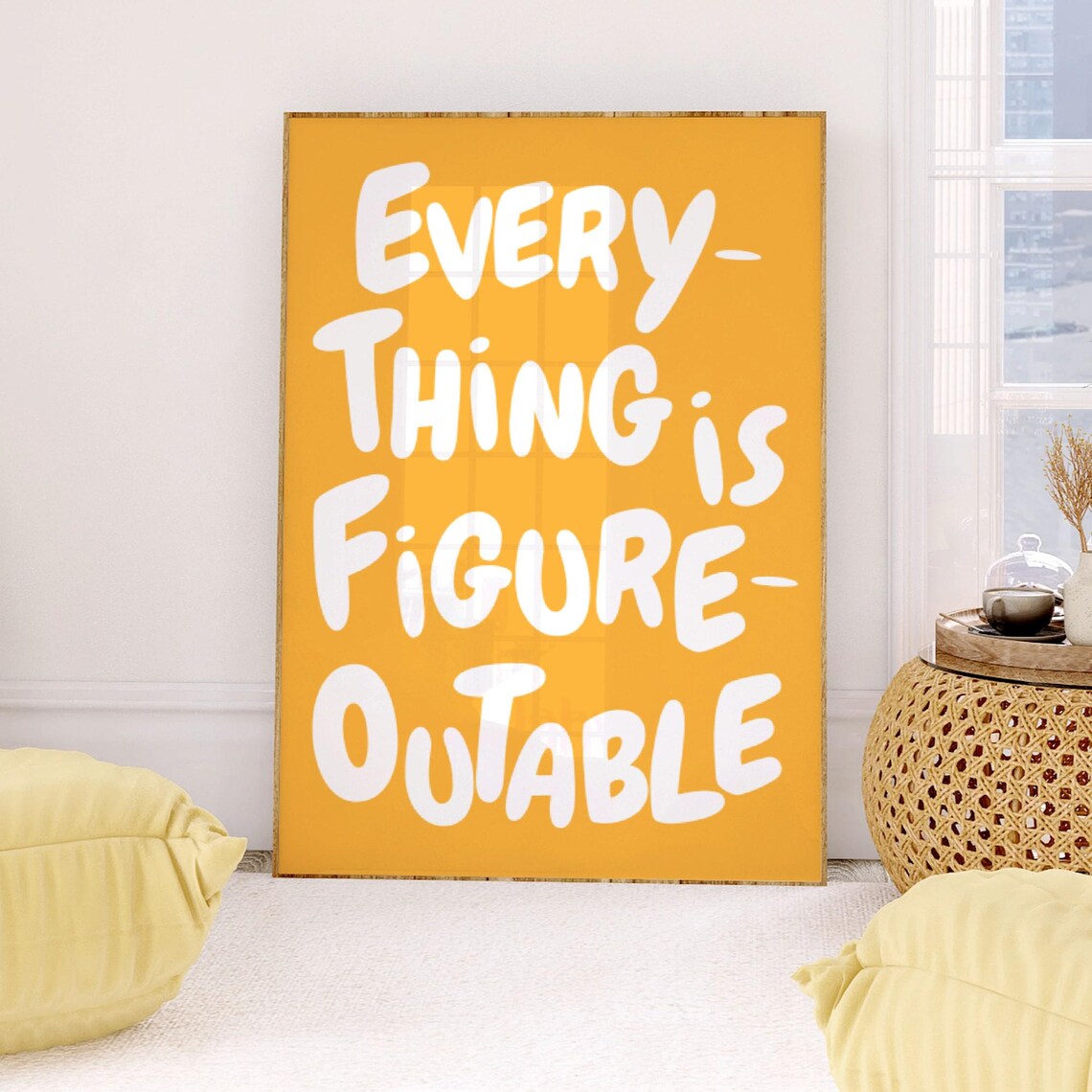 Everything Is Figureoutable Office Poster Print - Image 2